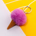 Jewelry WholesaleWholesale Ice Cream HairBall Keychain JDC-KC-QiShi006 Keychains 奇释 %variant_option1% %variant_option2% %variant_option3%  Factory Price JoyasDeChina Joyas De China