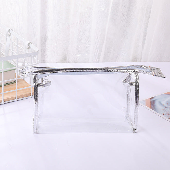 Wholesale Large Capacity Transparent PVC Storage Bag Cosmetic Bag MOQ≥10 JDC-CB-DeMu001