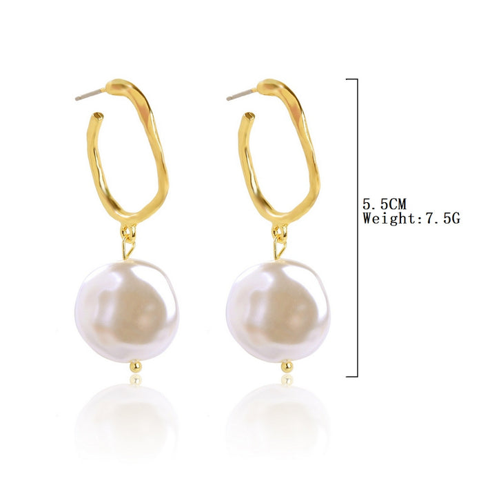 Jewelry WholesaleWholesale vintage court style pearl stud earrings JDC-ES-ManY002 Earrings 满溢 %variant_option1% %variant_option2% %variant_option3%  Factory Price JoyasDeChina Joyas De China