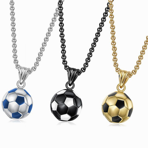 Jewelry WholesaleWholesale Stainless Steel Jewelry Football Necklace Pendant JDC-NE-BM002 Necklaces 彪美 %variant_option1% %variant_option2% %variant_option3%  Factory Price JoyasDeChina Joyas De China