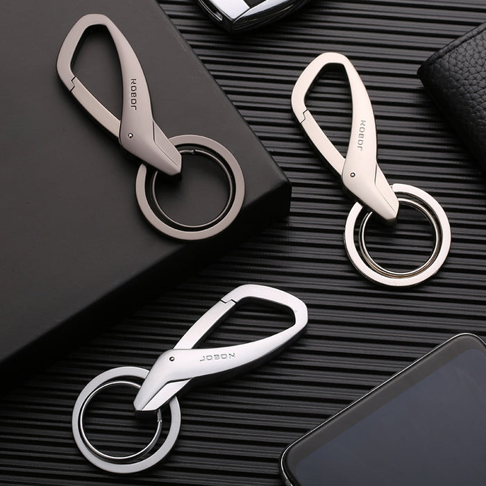 Jewelry WholesaleWholesale double ring metal keychain JDC-KC-ZhongB001 Keychains 中邦 %variant_option1% %variant_option2% %variant_option3%  Factory Price JoyasDeChina Joyas De China