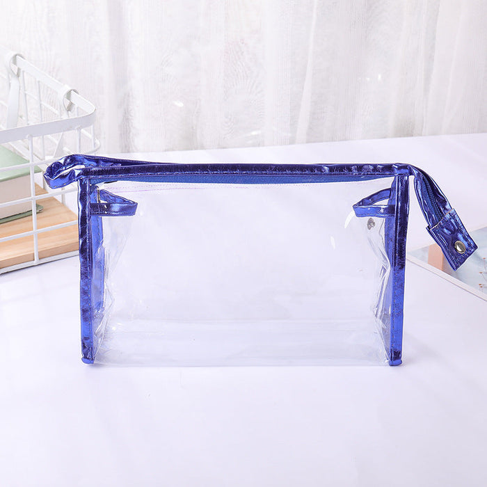 Wholesale Large Capacity Transparent PVC Storage Bag Cosmetic Bag MOQ≥10 JDC-CB-DeMu001