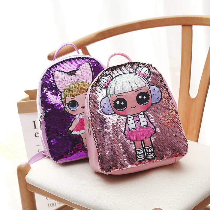 Wholesale Children Bag Polyester Joy Doll Sequins MOQ≥3 JDC-BP-Chenzi003