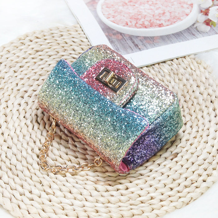 Wholesale princess glitter messenger bag baby small fragrance JDC-SD-Yixuan001