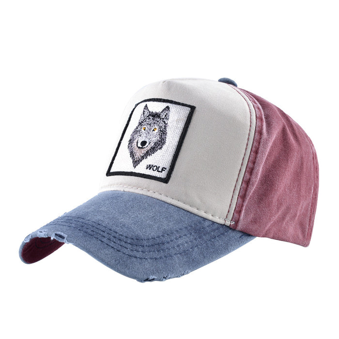 Jewelry WholesaleWholesale washed cotton vintage pure cotton embroidered animal baseball cap JDC-FH-DSM003 Fashionhat 戴上美 %variant_option1% %variant_option2% %variant_option3%  Factory Price JoyasDeChina Joyas De China