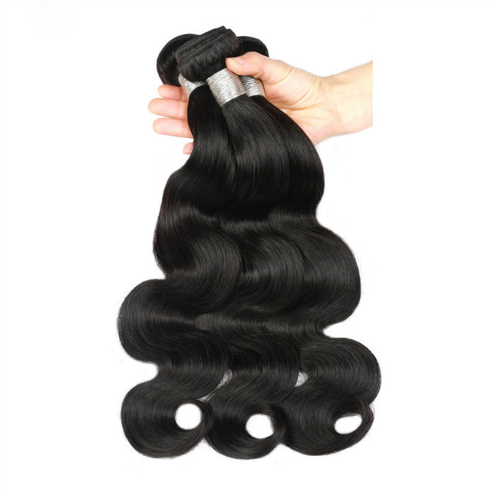 Wholesale High Temperature Wire Black Big Wave Wig JDC-WS-Baifu007