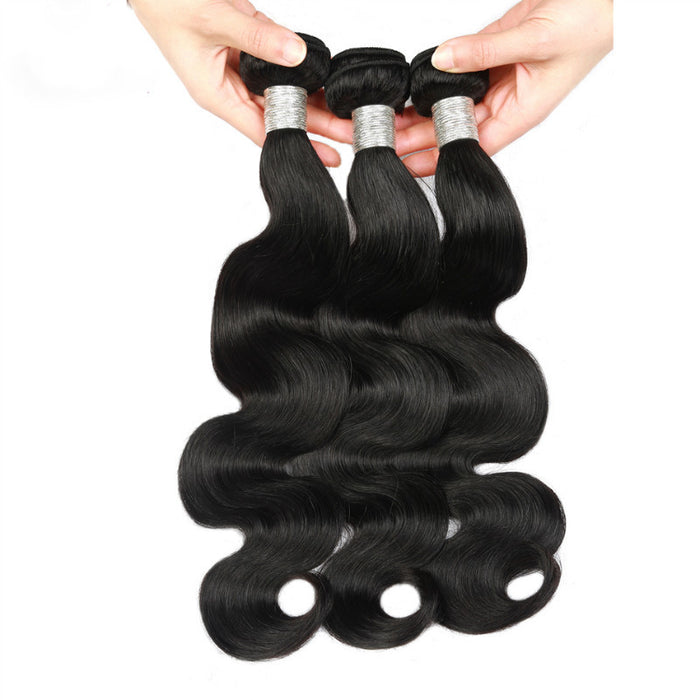 Wholesale High Temperature Wire Black Big Wave Wig JDC-WS-Baifu007