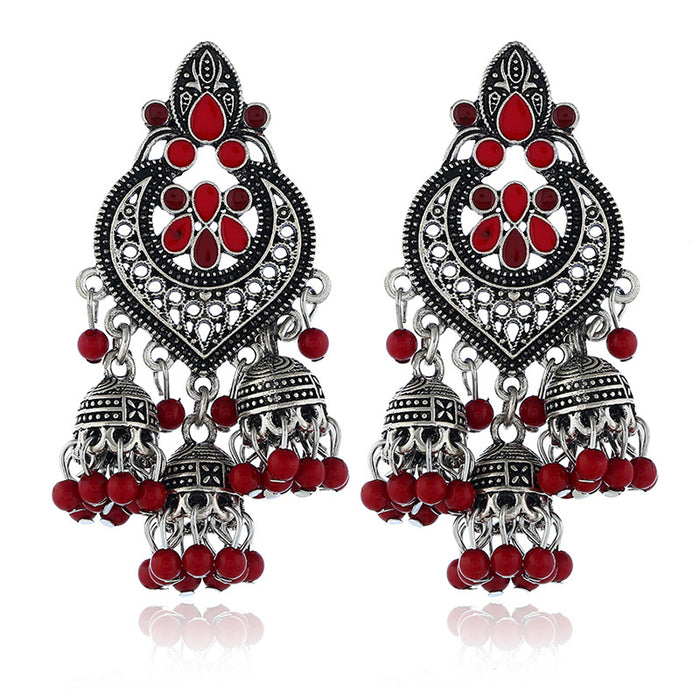 Jewelry WholesaleWholesale fringe bohemian alloy stud earrings JDC-ES-KaiQ005 Earrings 凯庆 %variant_option1% %variant_option2% %variant_option3%  Factory Price JoyasDeChina Joyas De China