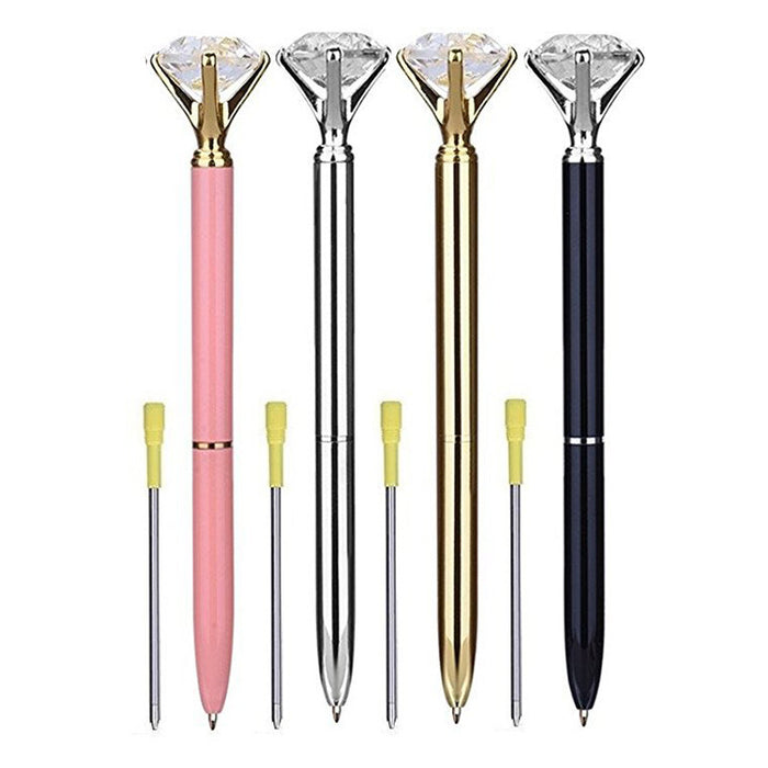 Jewelry WholesaleWholesale Diamond Shaped Metal Rotary Ballpoint Pen JDC-BP-Baon002 Ballpoint pen 宝纳 %variant_option1% %variant_option2% %variant_option3%  Factory Price JoyasDeChina Joyas De China