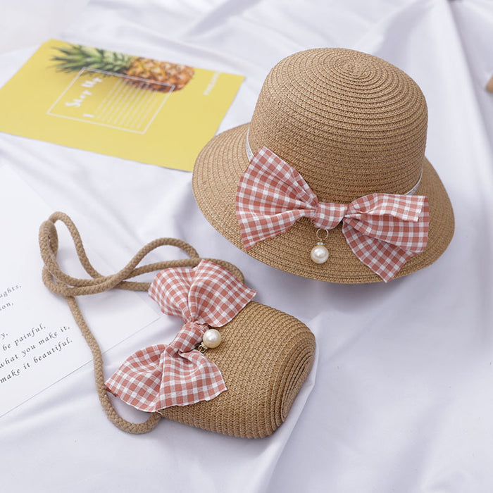 Jewelry WholesaleWholesale small fresh bag medium children's sunscreen sun hat JDC-FH-Andie006 Fashionhat 暗蝶 %variant_option1% %variant_option2% %variant_option3%  Factory Price JoyasDeChina Joyas De China