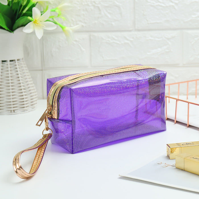 Wholesale Cosmetic Bag PVC Laser Transparent Large Capacity Travel Multifunctional JDC-CB-XinYi003