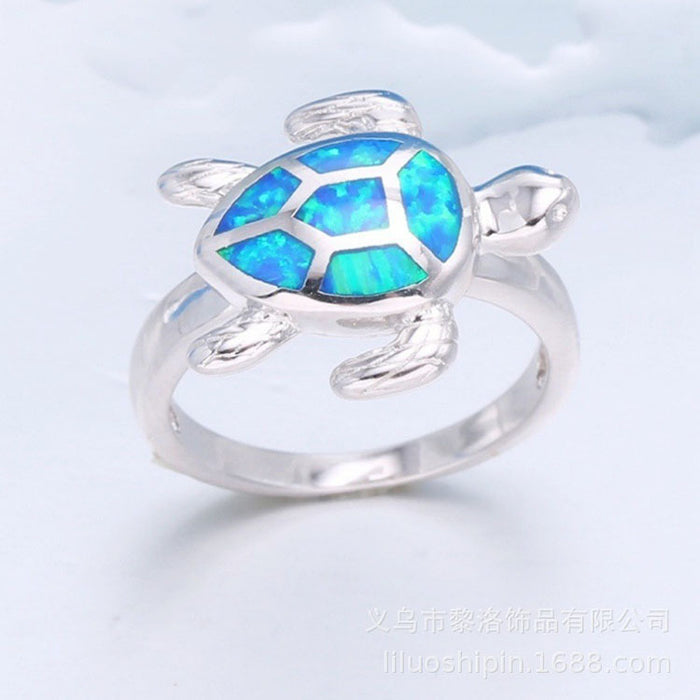 Jewelry WholesaleWholesale Turtle Opal Metal Ring JDC-RS-QiK001 Rings 七可 %variant_option1% %variant_option2% %variant_option3%  Factory Price JoyasDeChina Joyas De China