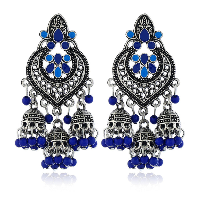 Jewelry WholesaleWholesale fringe bohemian alloy stud earrings JDC-ES-KaiQ005 Earrings 凯庆 %variant_option1% %variant_option2% %variant_option3%  Factory Price JoyasDeChina Joyas De China