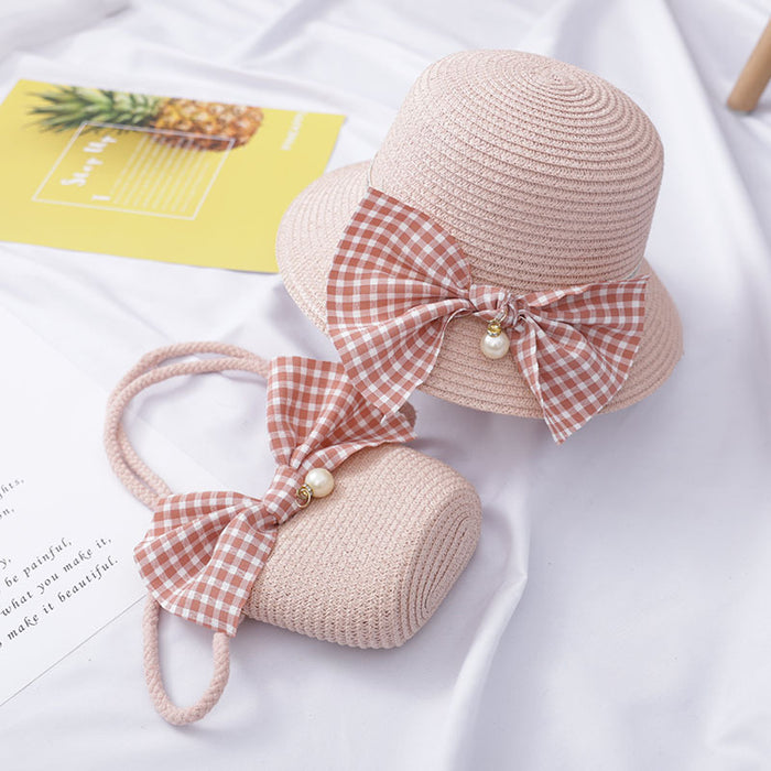 Jewelry WholesaleWholesale small fresh bag medium children's sunscreen sun hat JDC-FH-Andie006 Fashionhat 暗蝶 %variant_option1% %variant_option2% %variant_option3%  Factory Price JoyasDeChina Joyas De China