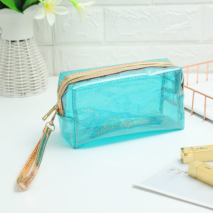 Wholesale Cosmetic Bag PVC Laser Transparent Large Capacity Travel Multifunctional JDC-CB-XinYi003