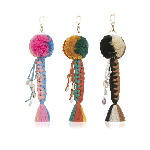 Jewelry WholesaleWholesale hand woven bohemian tassel shell conch keychain JDC-KC-JM023 Keychains 杰米 %variant_option1% %variant_option2% %variant_option3%  Factory Price JoyasDeChina Joyas De China