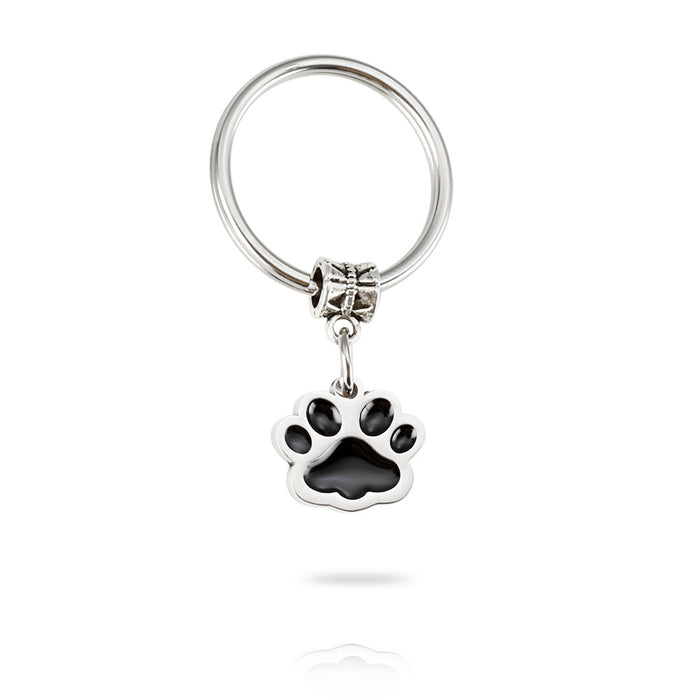 Jewelry WholesaleWholesale Stainless Steel Pet Footprint Keychain JDC-KC-Mail004 Keychains 麦伦 %variant_option1% %variant_option2% %variant_option3%  Factory Price JoyasDeChina Joyas De China