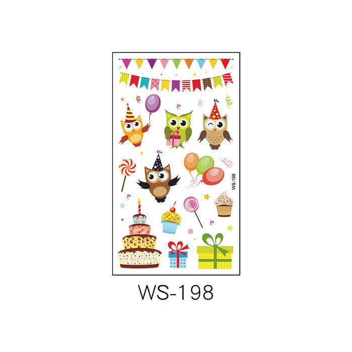 Jewelry WholesaleWholesale Cartoon Birthday Party Waterproof Tattoo Stickers JDC-TS-XLM002 Sticker 星里美 %variant_option1% %variant_option2% %variant_option3%  Factory Price JoyasDeChina Joyas De China