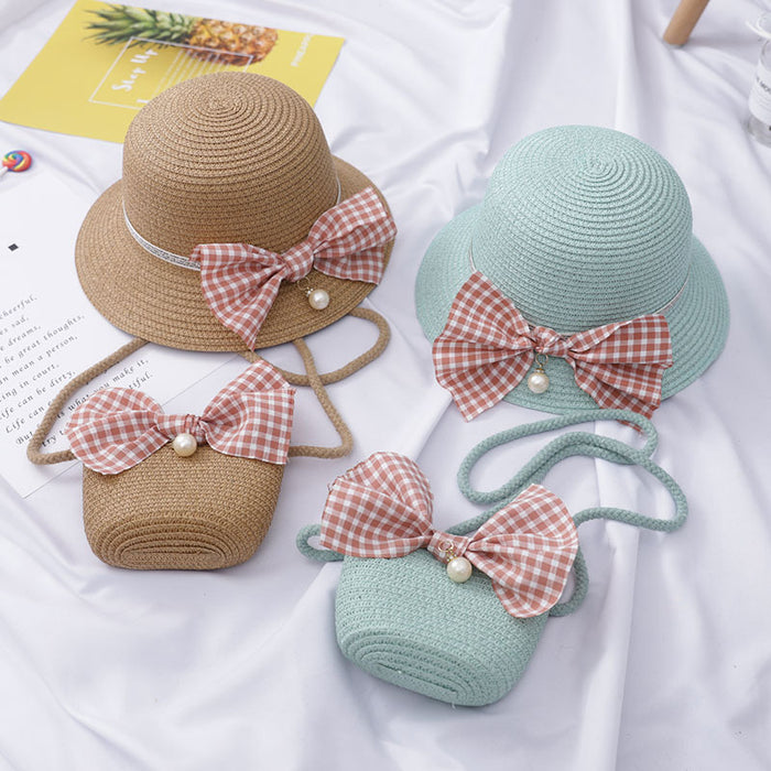 Jewelry WholesaleWholesale small fresh bag medium children's sunscreen sun hat JDC-FH-Andie006 Fashionhat 暗蝶 %variant_option1% %variant_option2% %variant_option3%  Factory Price JoyasDeChina Joyas De China