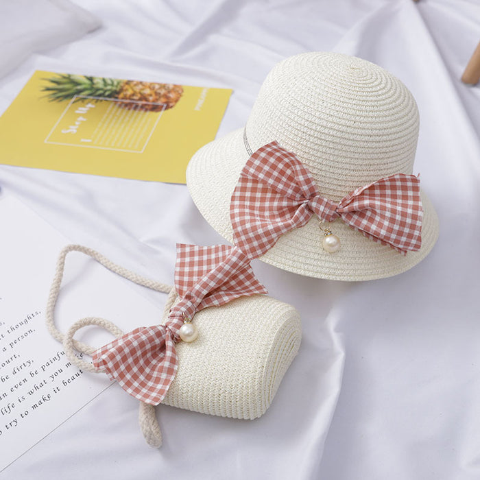 Jewelry WholesaleWholesale small fresh bag medium children's sunscreen sun hat JDC-FH-Andie006 Fashionhat 暗蝶 %variant_option1% %variant_option2% %variant_option3%  Factory Price JoyasDeChina Joyas De China