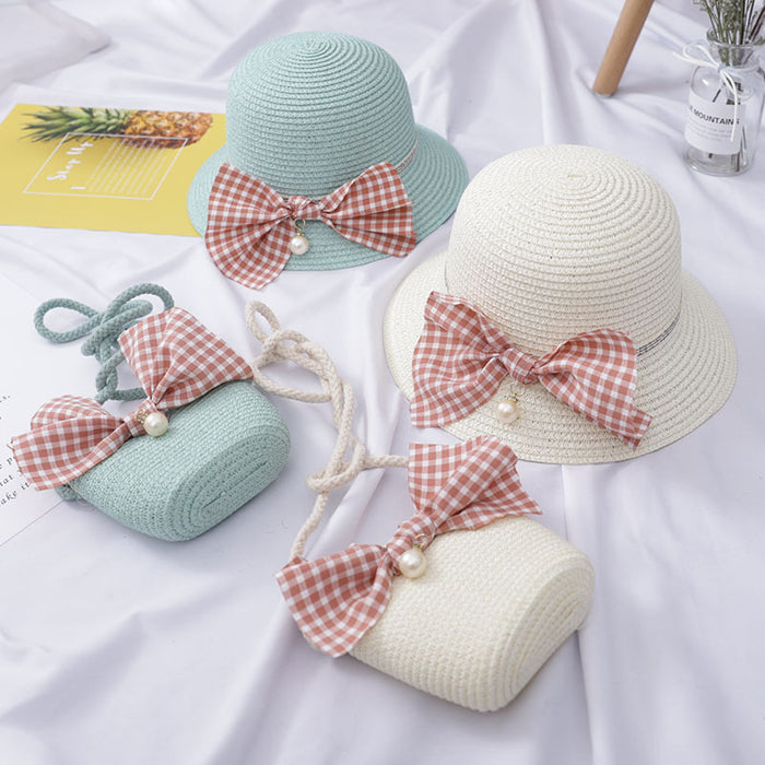 Jewelry WholesaleWholesale small fresh bag medium children's sunscreen sun hat JDC-FH-Andie006 Fashionhat 暗蝶 %variant_option1% %variant_option2% %variant_option3%  Factory Price JoyasDeChina Joyas De China