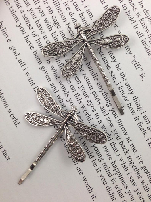 Wholesale Dragonfly Zinc Alloy Hair Clips MOQ≥2 JDC-HC-YiS001