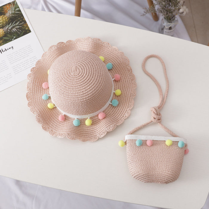 Jewelry WholesaleWholesale Children's Straw Hat Straw Summer Shade Beach Hat Bag JDC-FH-GuoD001 Fashionhat 国冬 %variant_option1% %variant_option2% %variant_option3%  Factory Price JoyasDeChina Joyas De China