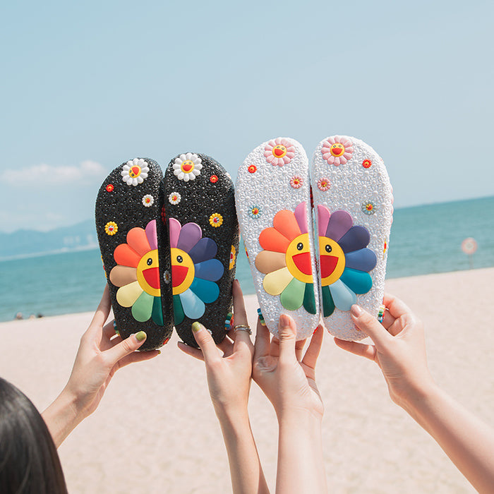 Jewelry WholesaleWholesale Summer Explosive Sunflower Slippers JDC-SP-Xuanyang001 Slippers 轩扬 %variant_option1% %variant_option2% %variant_option3%  Factory Price JoyasDeChina Joyas De China