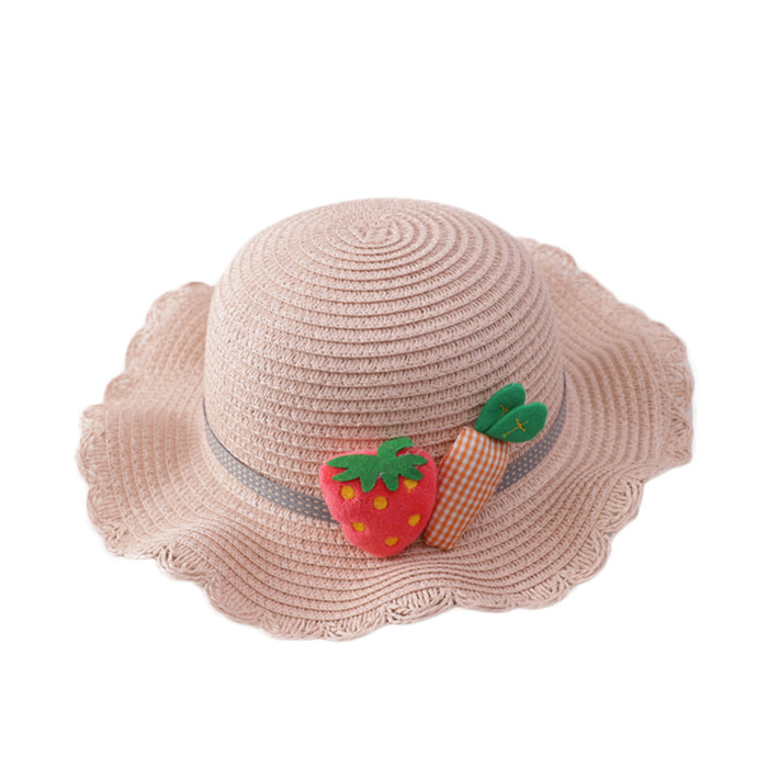 Jewelry WholesaleWholesale wave edge children's Summer Beach Hat sun visor JDC-FH-Andie003 Fashionhat 暗蝶 %variant_option1% %variant_option2% %variant_option3%  Factory Price JoyasDeChina Joyas De China