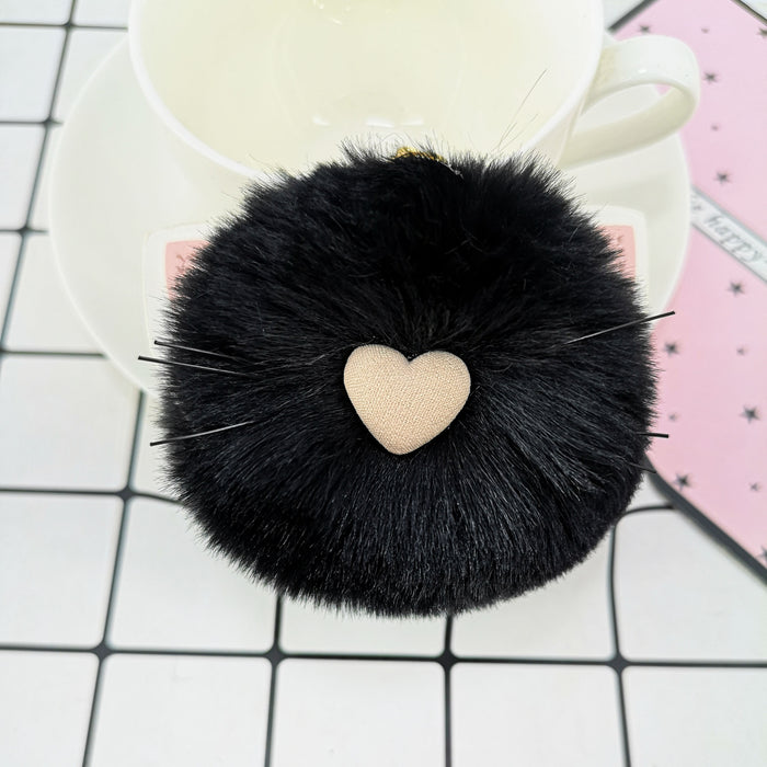 Jewelry WholesaleWholesale rex rabbit fur cat keychain MOQ≥10 JDC-KC-YZ012 Keychains 永泽 %variant_option1% %variant_option2% %variant_option3%  Factory Price JoyasDeChina Joyas De China