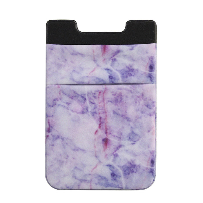 Jewelry WholesaleWholesale Stretch Lycra Marble Phone Sticker Card Holder MOQ≥2 JDC-PC-YouY001 Phone Cases 悠悦 %variant_option1% %variant_option2% %variant_option3%  Factory Price JoyasDeChina Joyas De China