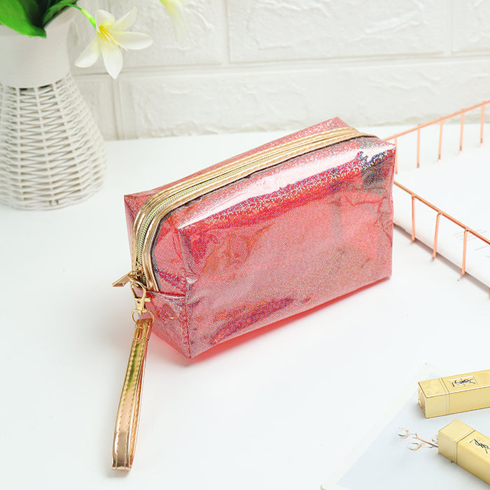 Wholesale Cosmetic Bag PVC Laser Transparent Large Capacity Travel Multifunctional JDC-CB-XinYi003