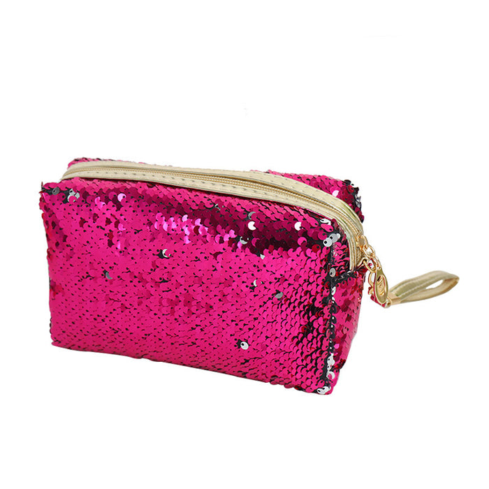 Wholesale Cosmetic Bag Sequin Large Capacity Travel Multifunctional JDC-CB-XinYi002