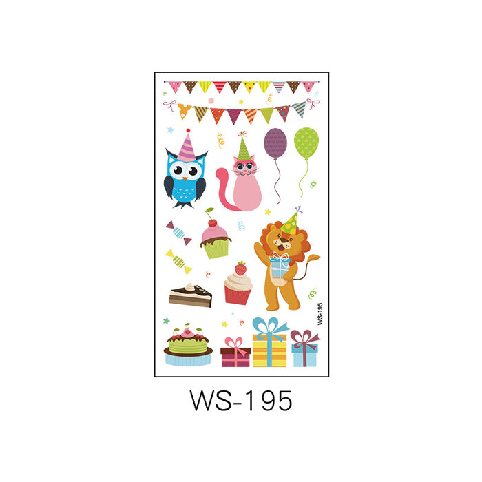 Jewelry WholesaleWholesale Cartoon Birthday Party Waterproof Tattoo Stickers JDC-TS-XLM002 Sticker 星里美 %variant_option1% %variant_option2% %variant_option3%  Factory Price JoyasDeChina Joyas De China