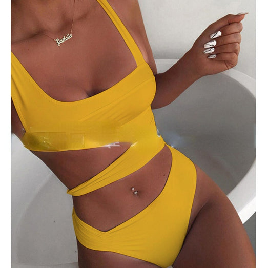 Jewelry WholesaleWholesale Solid Color Cotton Polyester One Piece Bikini Swimwear MOQ≥2 JDC-SW-RongY003 Swimwear 荣耀 %variant_option1% %variant_option2% %variant_option3%  Factory Price JoyasDeChina Joyas De China