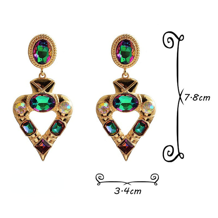 Jewelry WholesaleWholesale Alloy Heart Color Rhinestone Earrings JDC-ES-SK097 Earrings 深刻 %variant_option1% %variant_option2% %variant_option3%  Factory Price JoyasDeChina Joyas De China