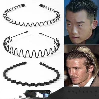 Jewelry WholesaleWholesale men's headband back head non-slip wave hairpin JDC-HD-RXGS001 Headband 格尚 %variant_option1% %variant_option2% %variant_option3%  Factory Price JoyasDeChina Joyas De China