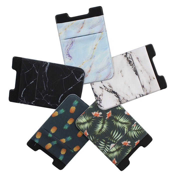 Jewelry WholesaleWholesale Stretch Lycra Marble Phone Sticker Card Holder MOQ≥2 JDC-PC-YouY001 Phone Cases 悠悦 %variant_option1% %variant_option2% %variant_option3%  Factory Price JoyasDeChina Joyas De China