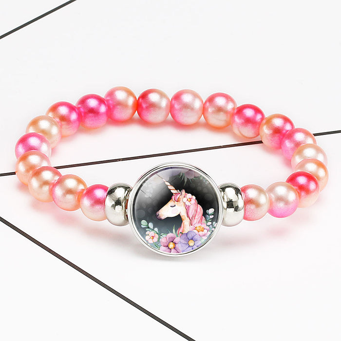 Jewelry WholesaleWholesale cartoon colorful Beaded gem telescopic adjustable Bracelet JDC-BT-ningh001 Bracelet 柠和 %variant_option1% %variant_option2% %variant_option3%  Factory Price JoyasDeChina Joyas De China