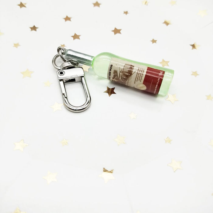 Wholesale Keychains For Backpacks acrylic wine bottle keychain MOQ≥10 JDC-KC-YY032