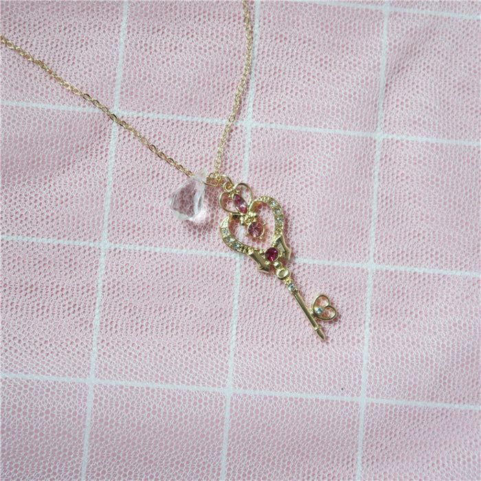 Wholesale Necklace Alloy Cute Girl Sakura Magic Wand MOQ≥2 JDC-NE-LingS001