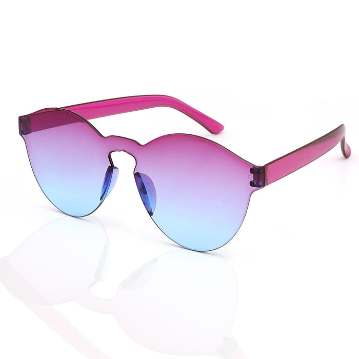 Jewelry WholesaleWholesale Frameless One Piece PC Transparent Sunglasses JDC-SG-XingY003 Sunglasses 兴业 %variant_option1% %variant_option2% %variant_option3%  Factory Price JoyasDeChina Joyas De China