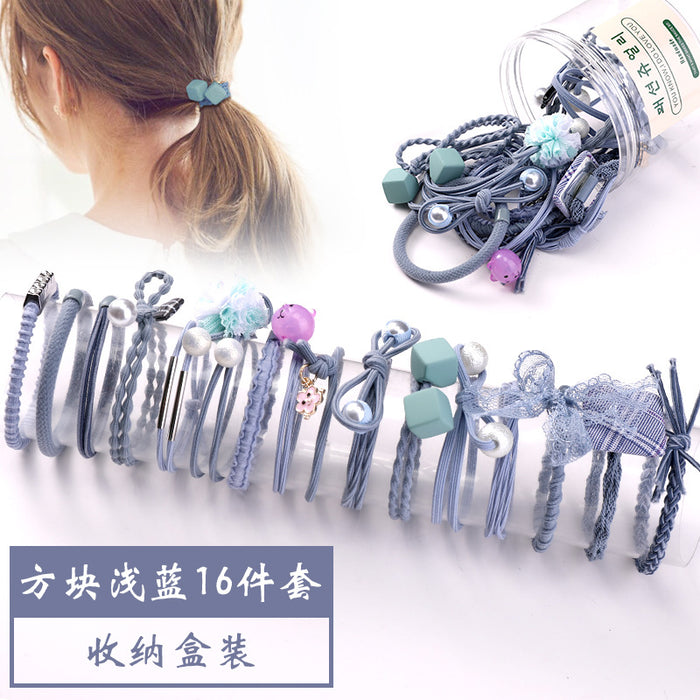 Jewelry WholesaleWholesale rubber band set JDC-HS-GSHX060 Hair Scrunchies 恒曦 %variant_option1% %variant_option2% %variant_option3%  Factory Price JoyasDeChina Joyas De China