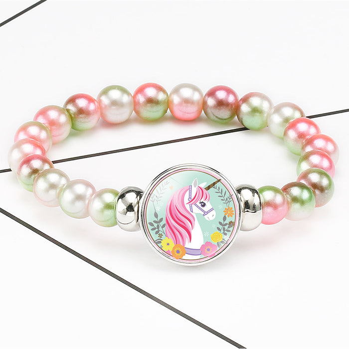 Jewelry WholesaleWholesale cartoon colorful Beaded gem telescopic adjustable Bracelet JDC-BT-ningh001 Bracelet 柠和 %variant_option1% %variant_option2% %variant_option3%  Factory Price JoyasDeChina Joyas De China