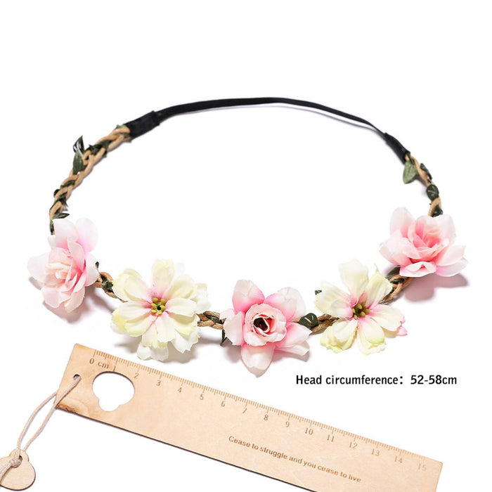 Jewelry WholesaleWholesale Girls Silk Flower Hairband Small Gesang Flower Rose Headband JDC-HD-ChangB001 Headband 佰昌 %variant_option1% %variant_option2% %variant_option3%  Factory Price JoyasDeChina Joyas De China