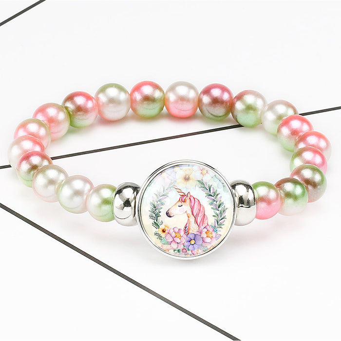 Jewelry WholesaleWholesale cartoon colorful Beaded gem telescopic adjustable Bracelet JDC-BT-ningh001 Bracelet 柠和 %variant_option1% %variant_option2% %variant_option3%  Factory Price JoyasDeChina Joyas De China