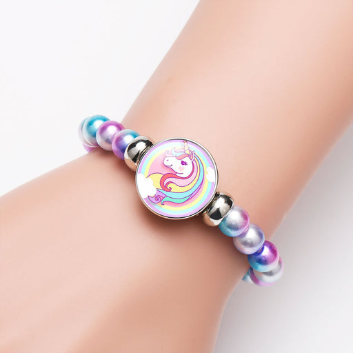 Jewelry WholesaleWholesale cartoon colorful Beaded gem telescopic adjustable Bracelet JDC-BT-ningh001 Bracelet 柠和 %variant_option1% %variant_option2% %variant_option3%  Factory Price JoyasDeChina Joyas De China