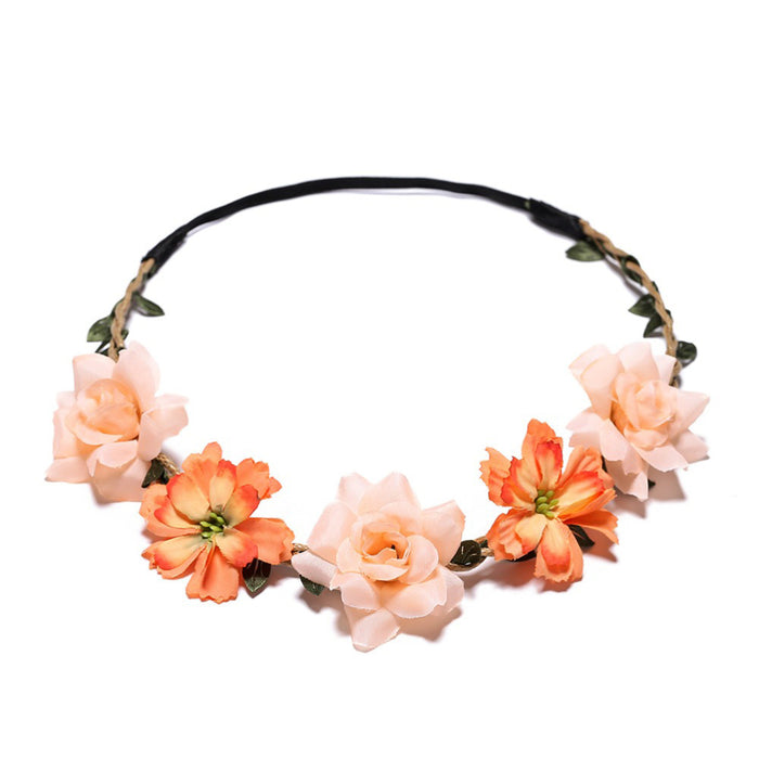 Jewelry WholesaleWholesale Girls Silk Flower Hairband Small Gesang Flower Rose Headband JDC-HD-ChangB001 Headband 佰昌 %variant_option1% %variant_option2% %variant_option3%  Factory Price JoyasDeChina Joyas De China