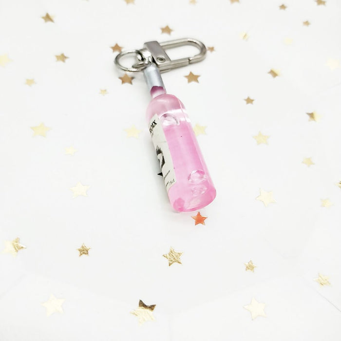 Wholesale Keychains For Backpacks acrylic wine bottle keychain MOQ≥10 JDC-KC-YY032