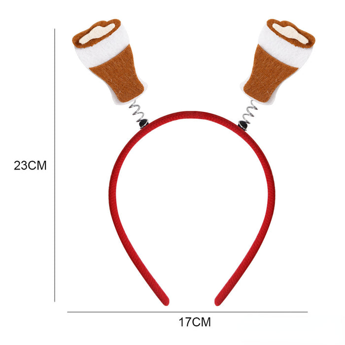 Wholesale Munich Beer Felt Plastic Headband JDC-HD-Zhouhao004